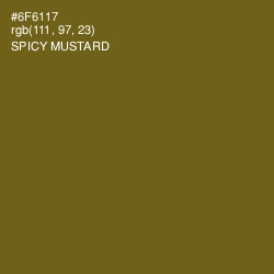 #6F6117 - Spicy Mustard Color Image